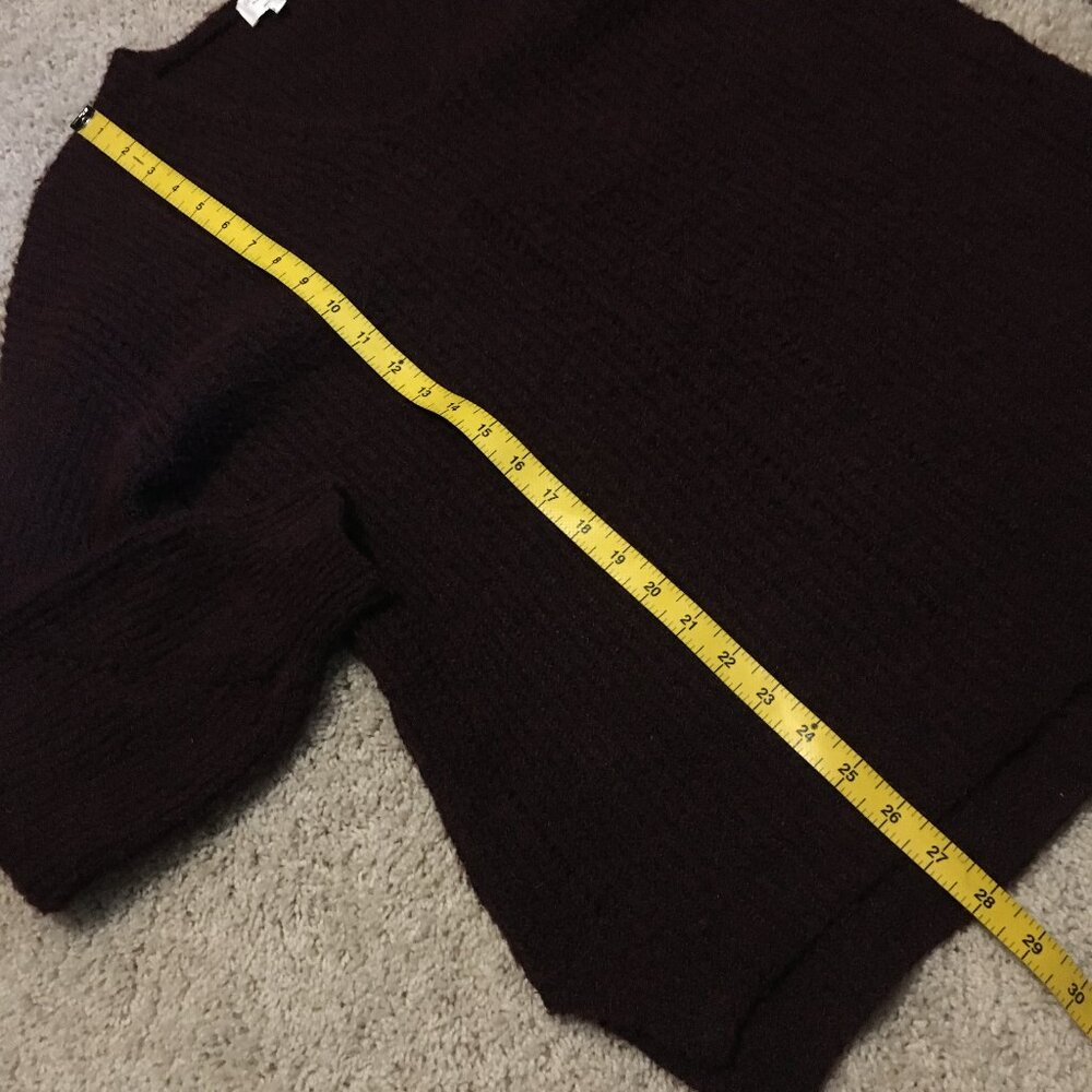 Gentle Fawn Hartley Textured Knit Sweater | Merlot Burgundy | Size Small - Picture 15 of 16
